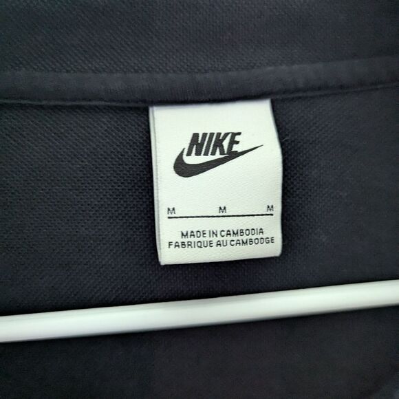 Nike Full Zip Black Swoosh Hoodie Jacket Men's Medium - Picture 5 of 6